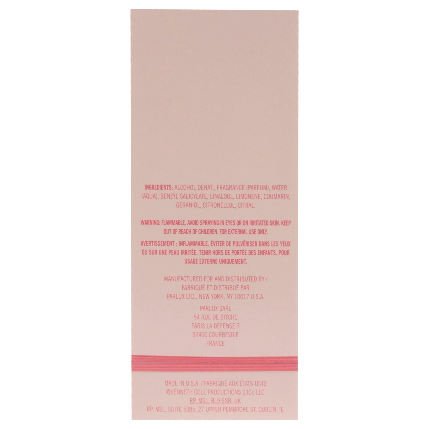 Perfume de mujer eau de parfum 3,4 oz
