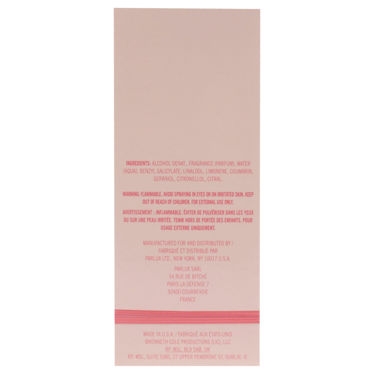 Perfume de mujer eau de parfum 3,4 oz