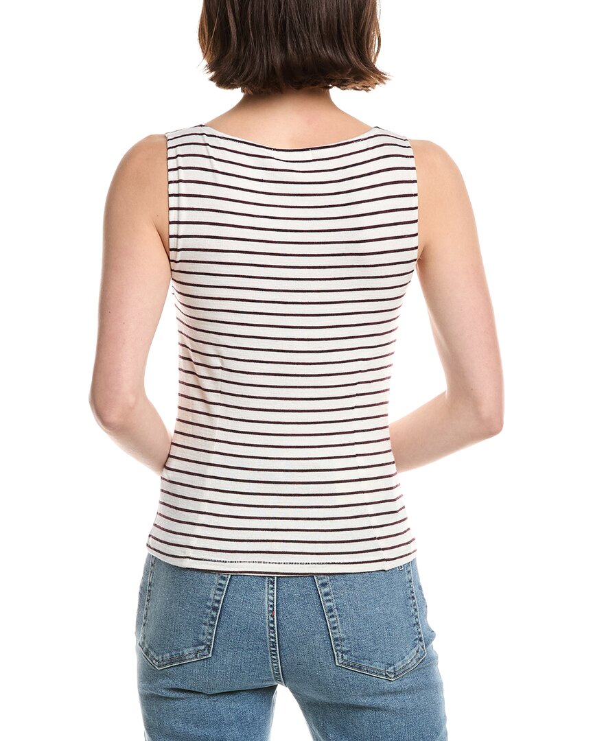 Camiseta sin mangas a rayas