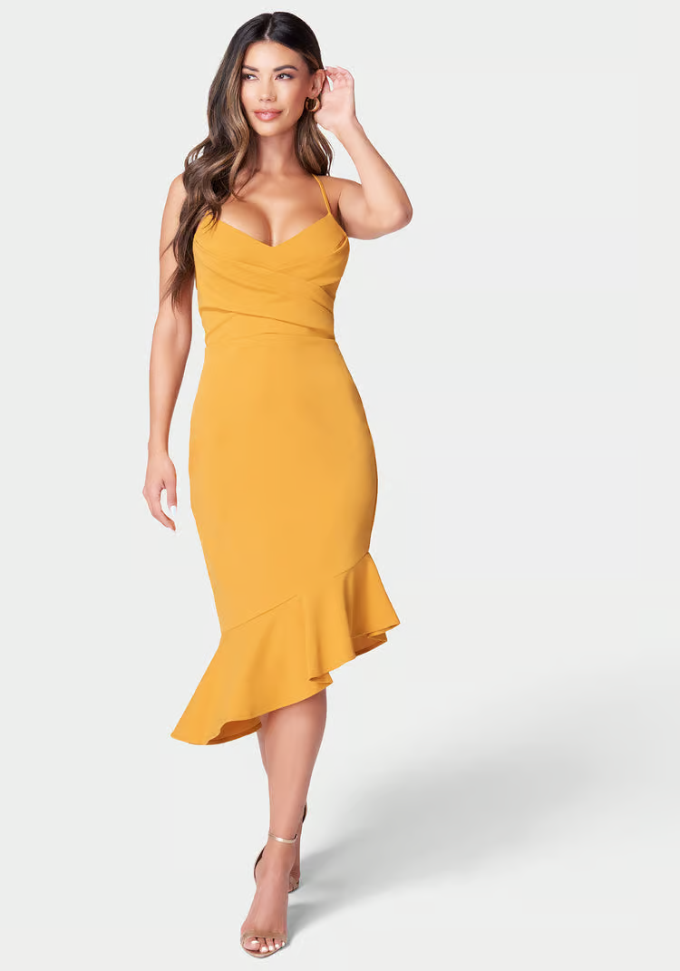 Vestido de mujer color amarillo