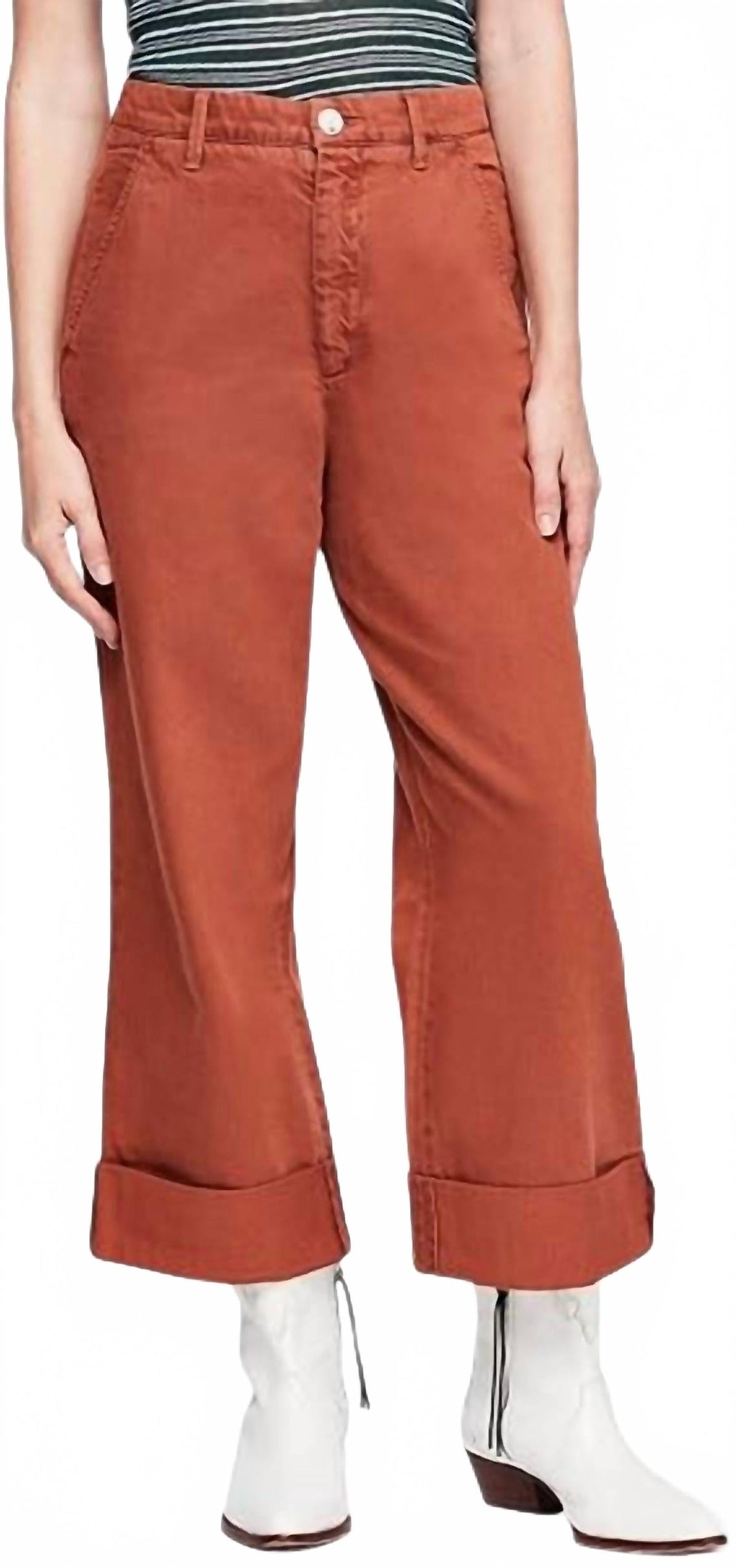 Pantalón de mujer de pierna ancha