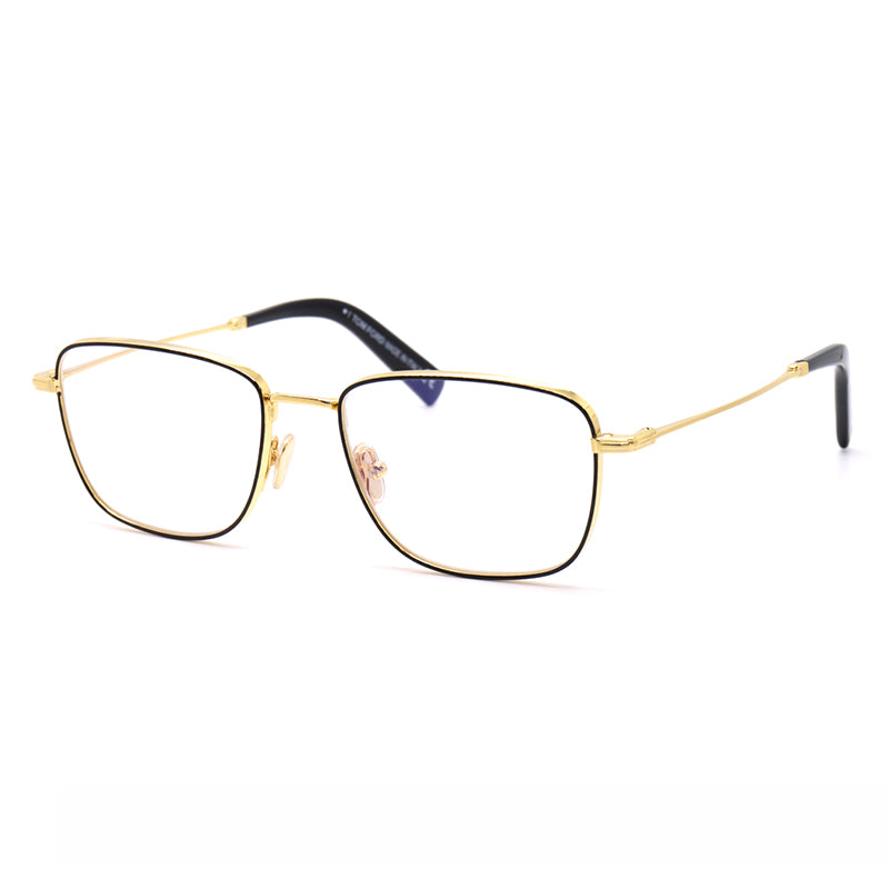 Gafas 55 mm color negro y dorado