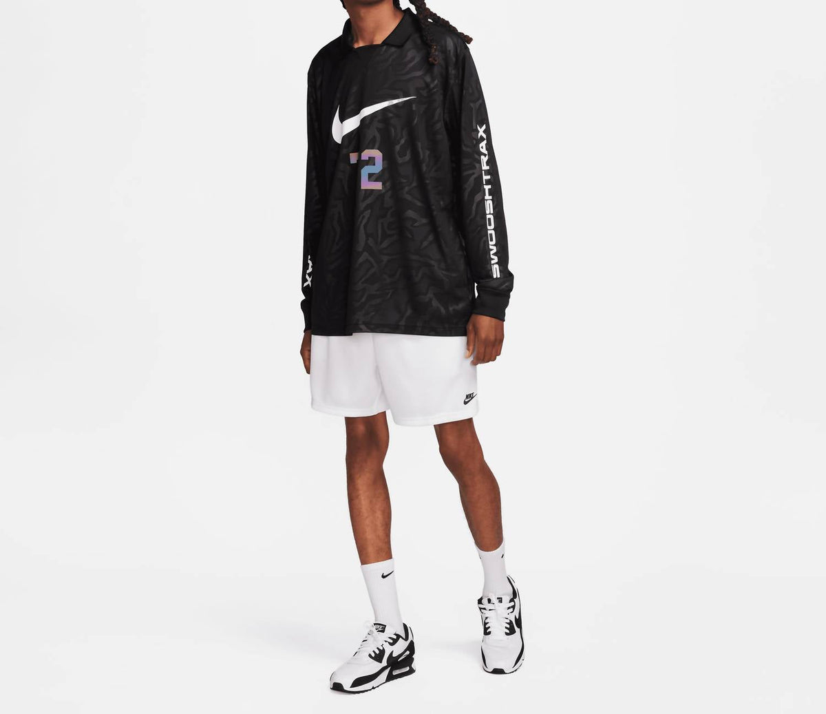 Short de hombre color negro y blanco