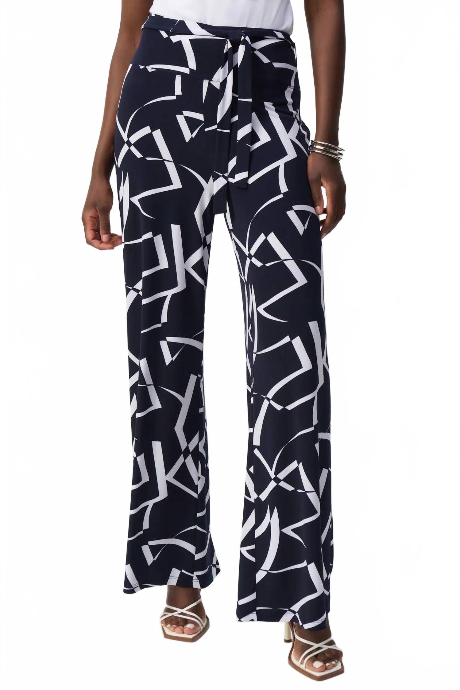 Pantalón de pierna ancha color azul