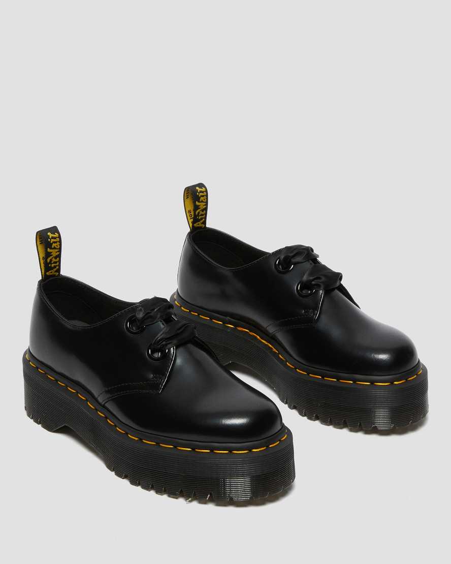 Zapatos de mujer de cuero con plataforma