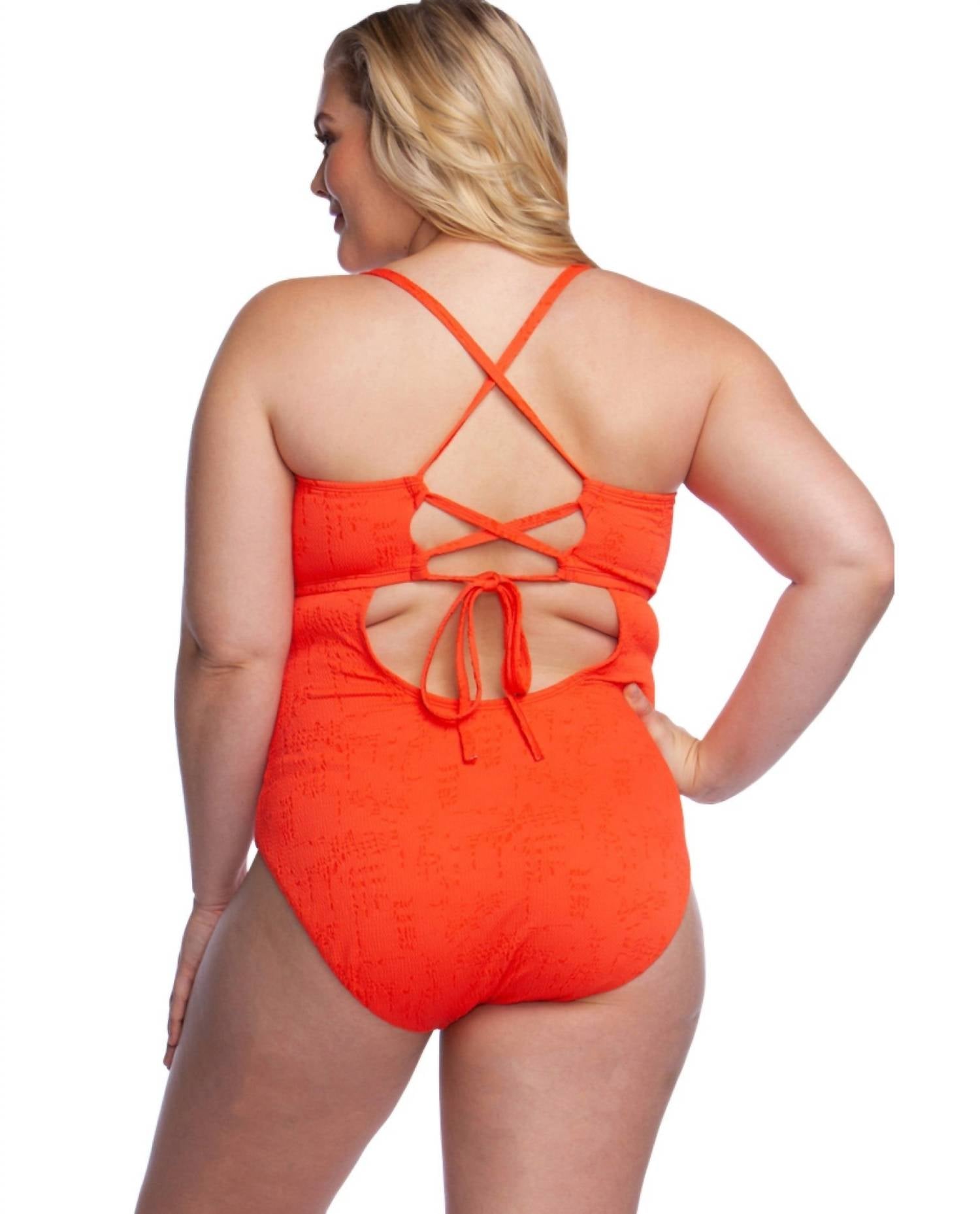 Vestido de baño con cordones