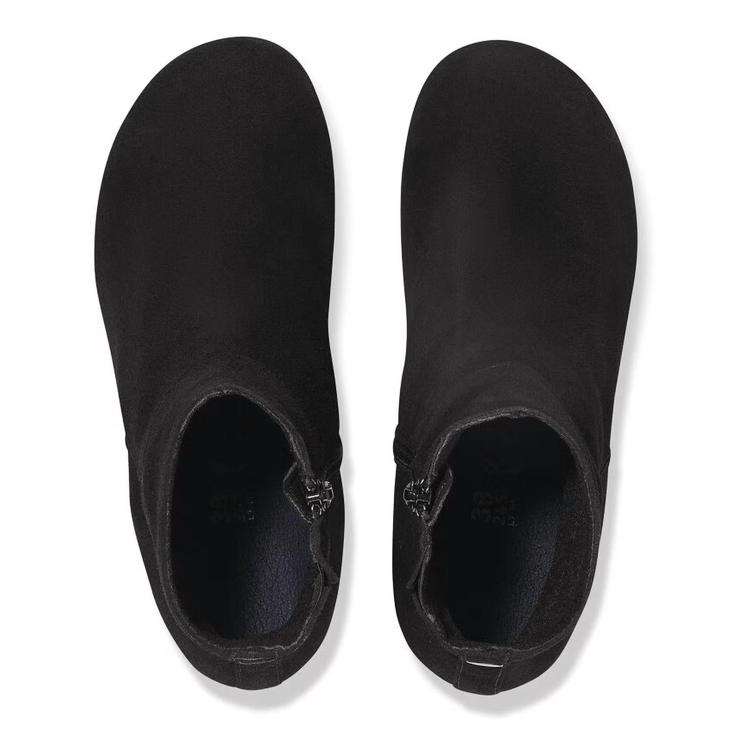 Botines de mujer de cuero color negro