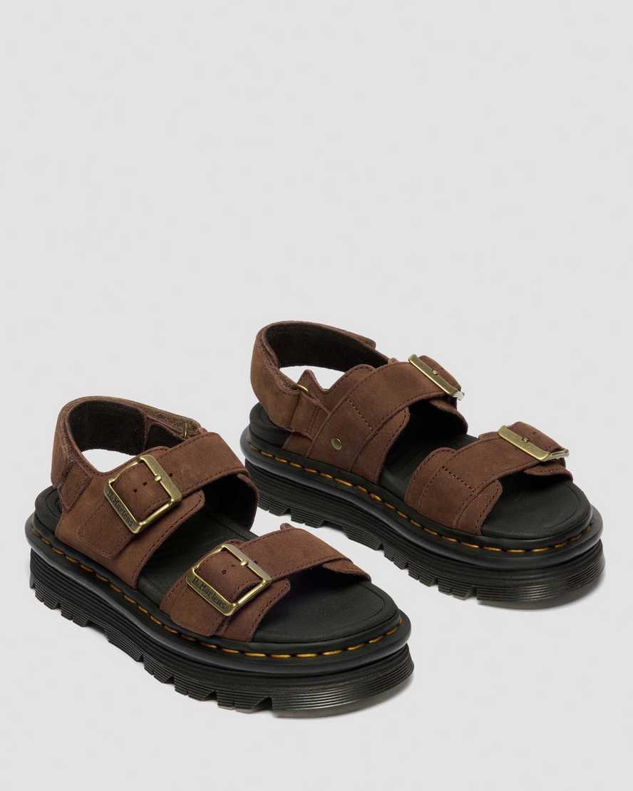 Sandalias de nobuk con plataforma