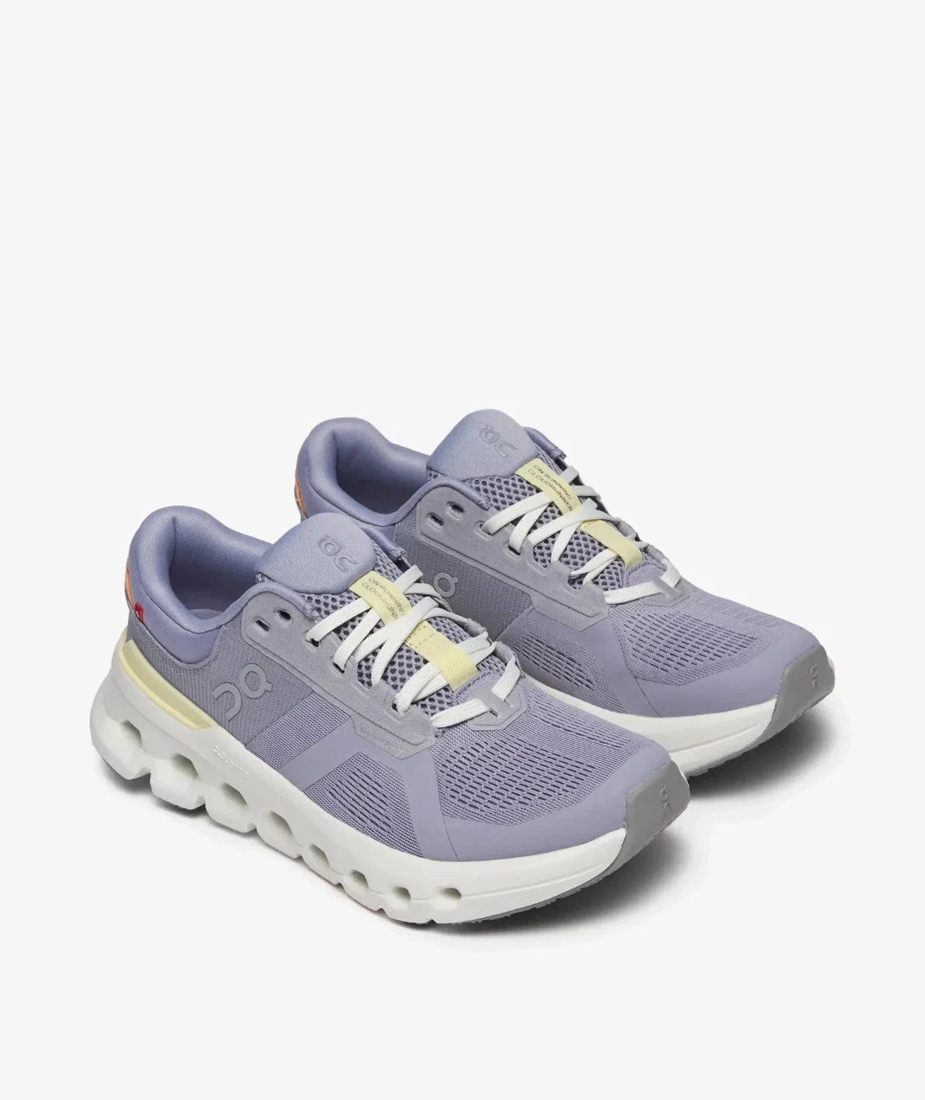 Tenis de mujer color marfil y lila