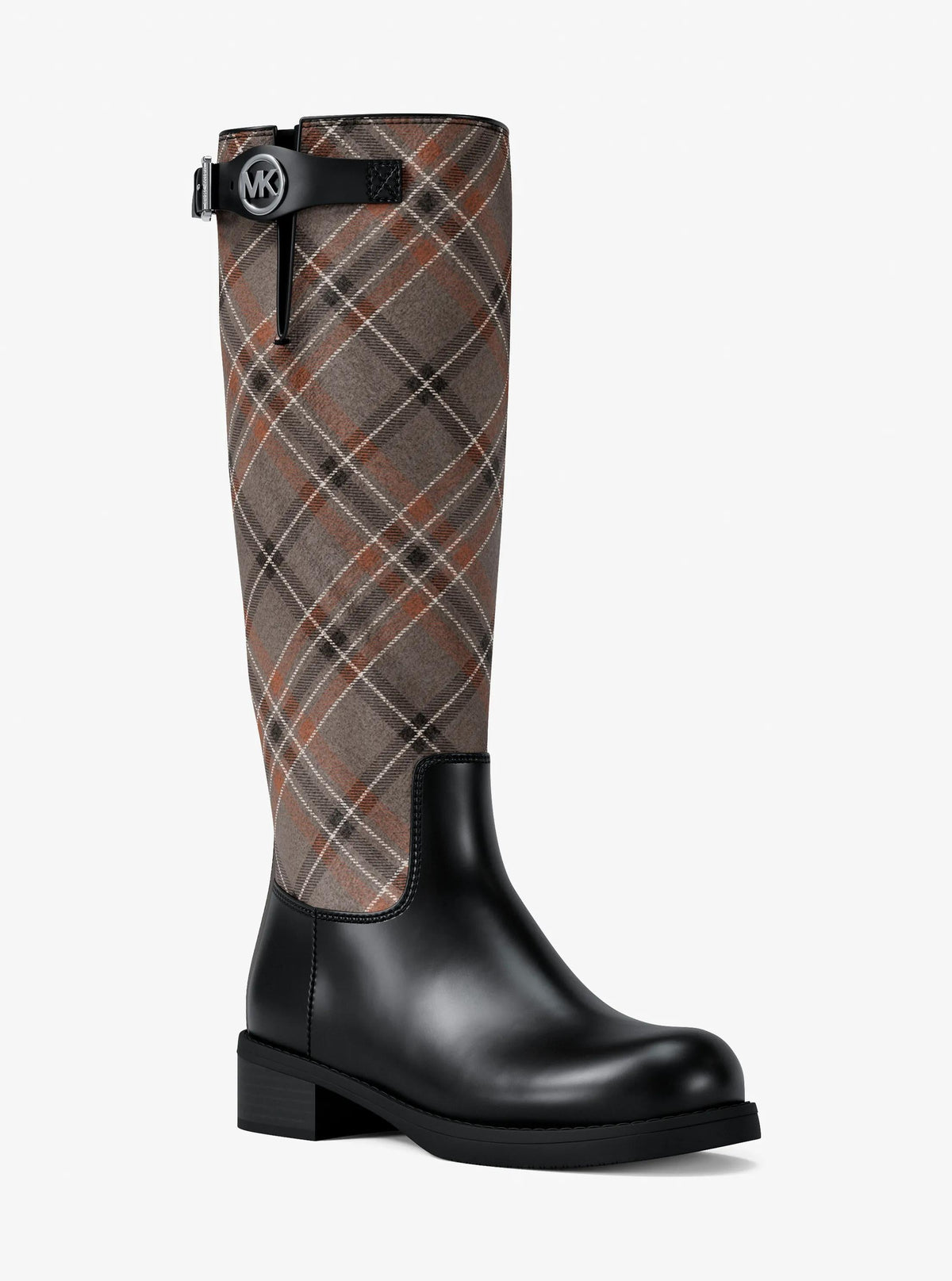 Botas de mezcla de lana a cuadros