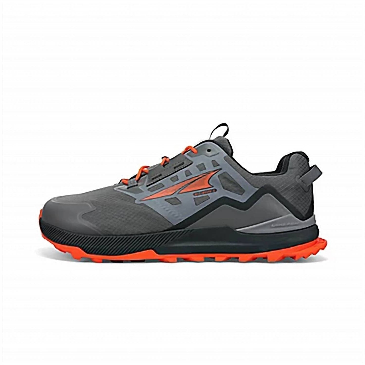 Zapatos de hombre color gris y naranja