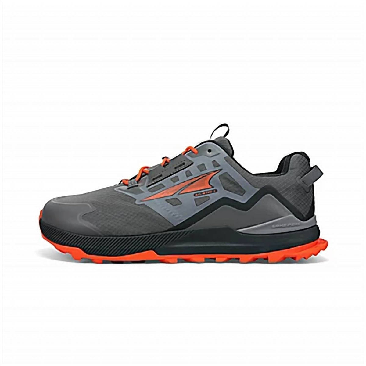 Zapatos de hombre color gris y naranja