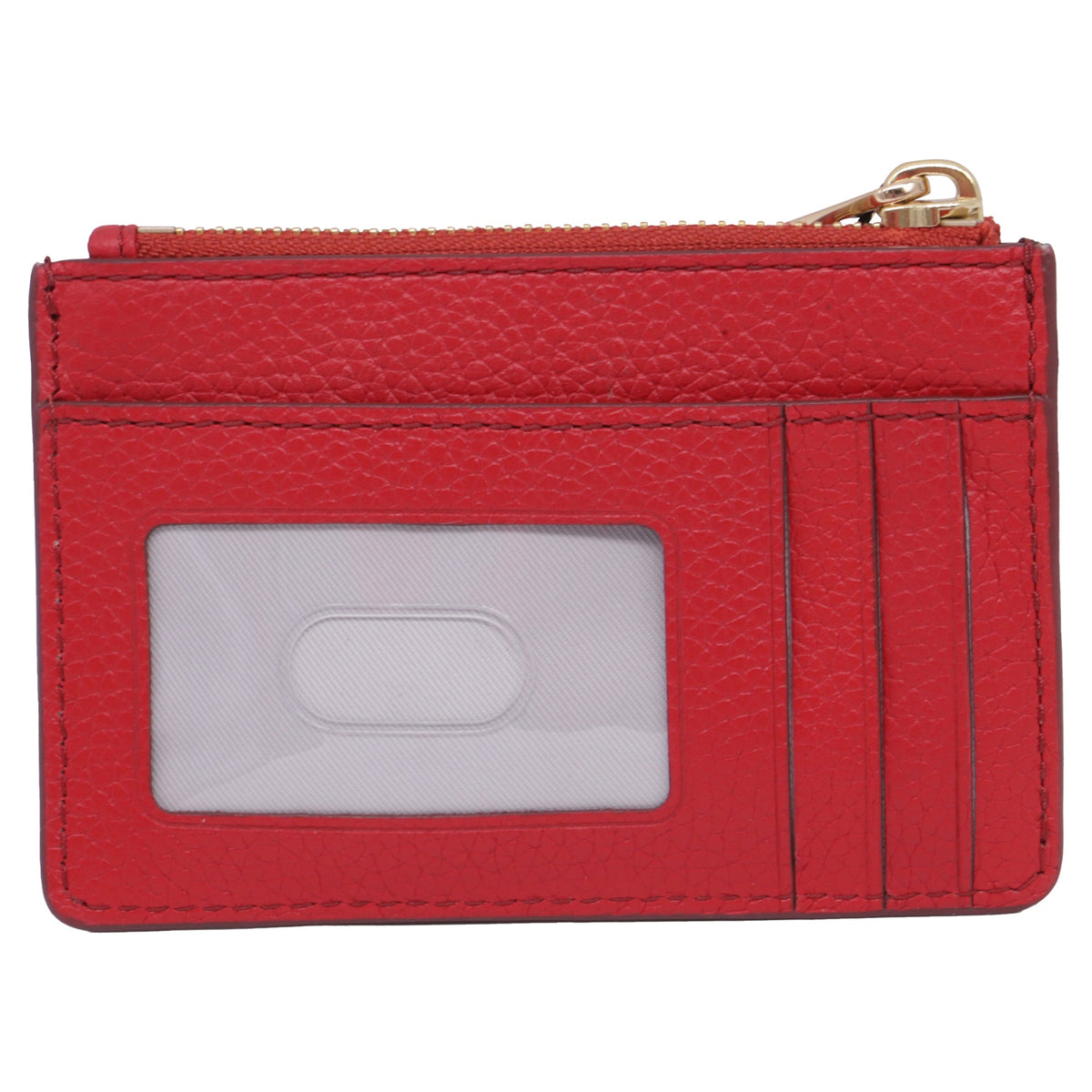 Billetera de cuero color rojo