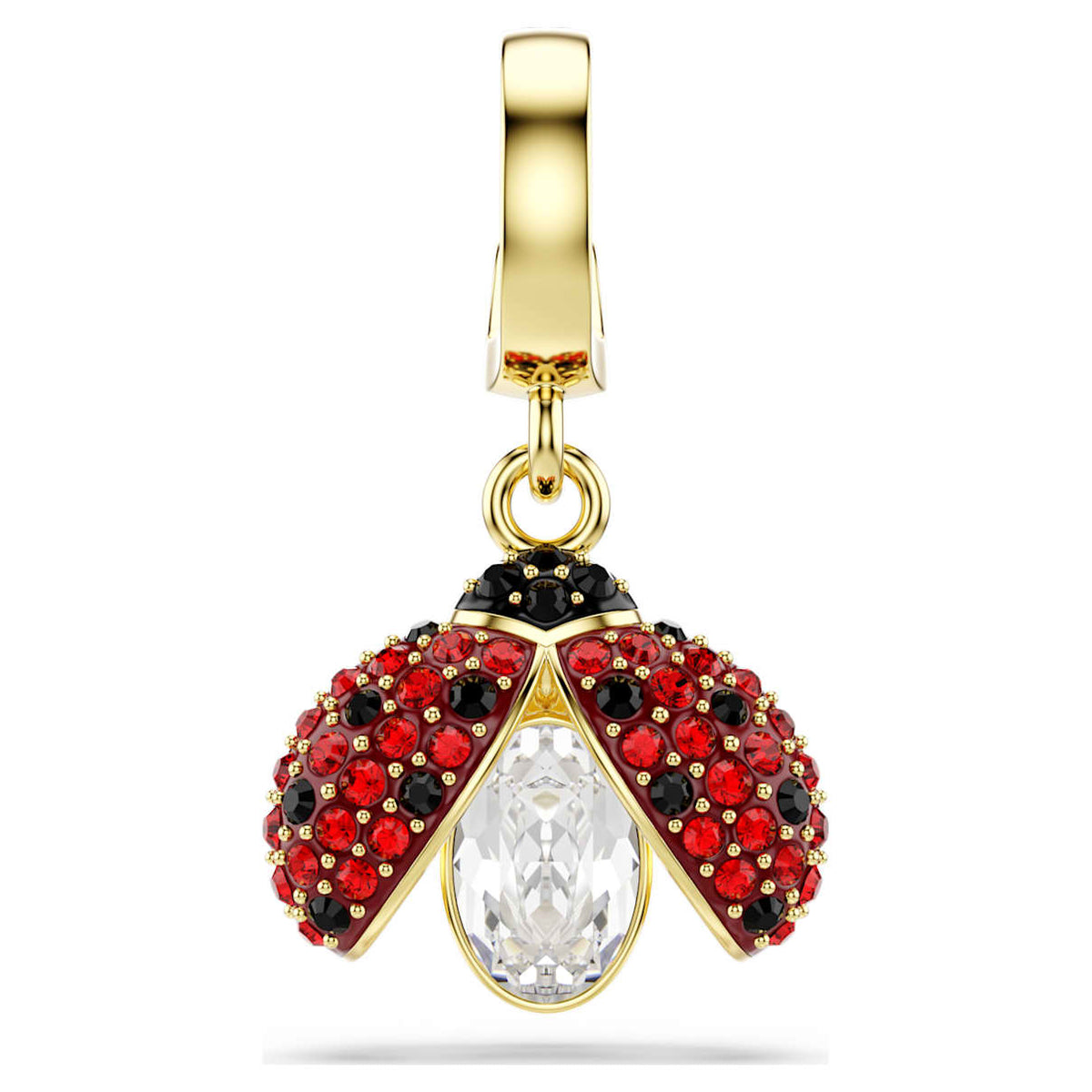 Dije color rojo y dorado