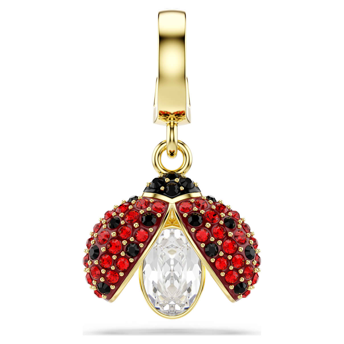 Dije color rojo y dorado