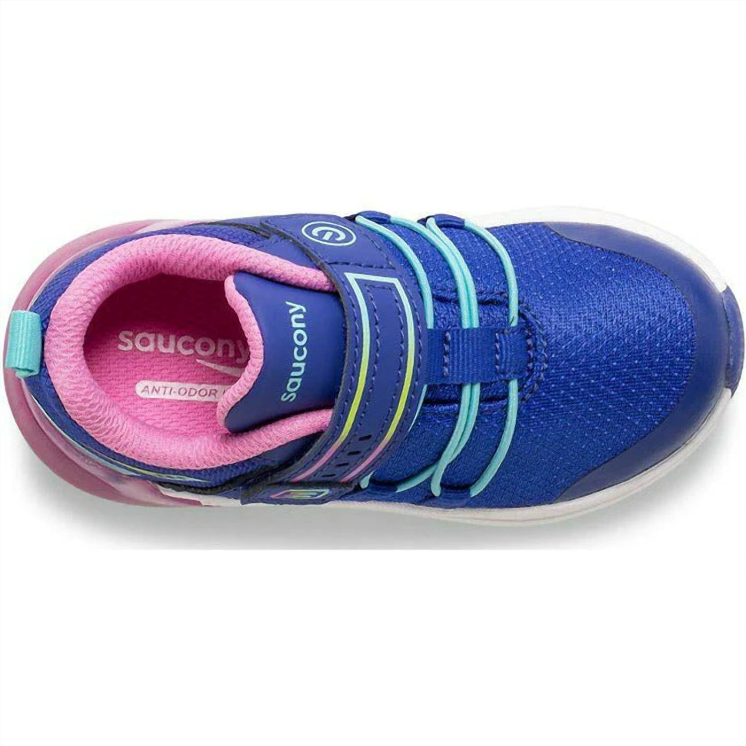 Tenis para niña color azul marino y rosado