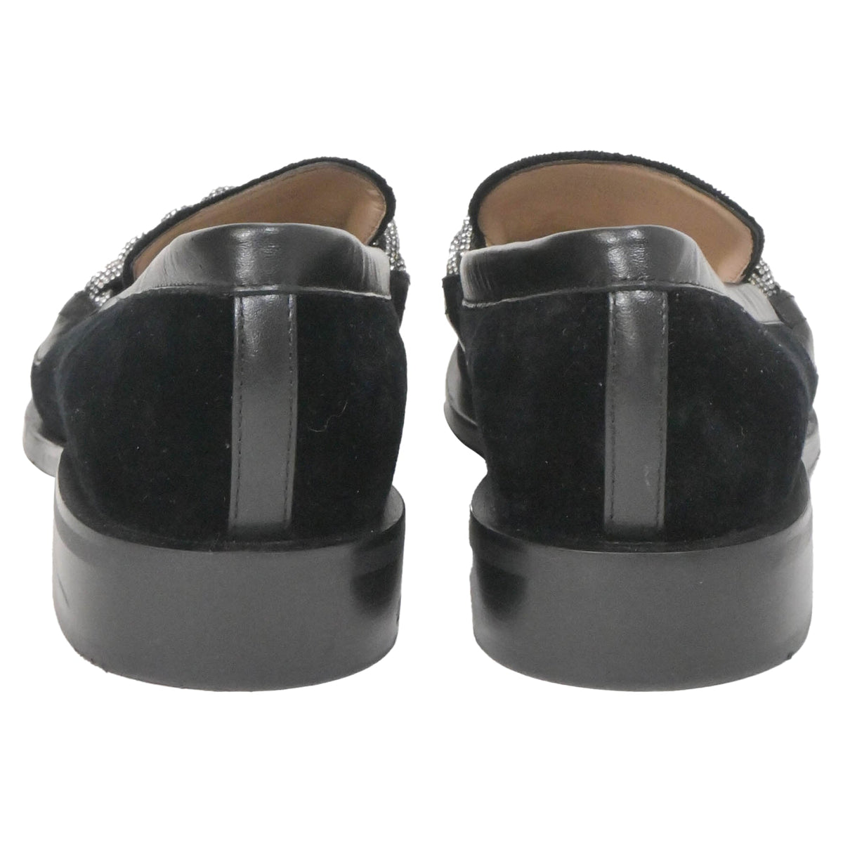 Mocasines de gamuza color negro
