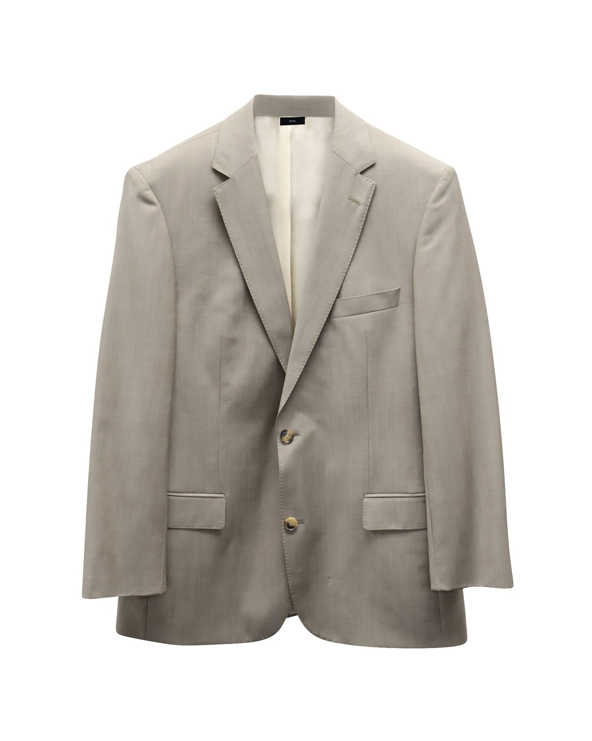 Blazer de lana color beige