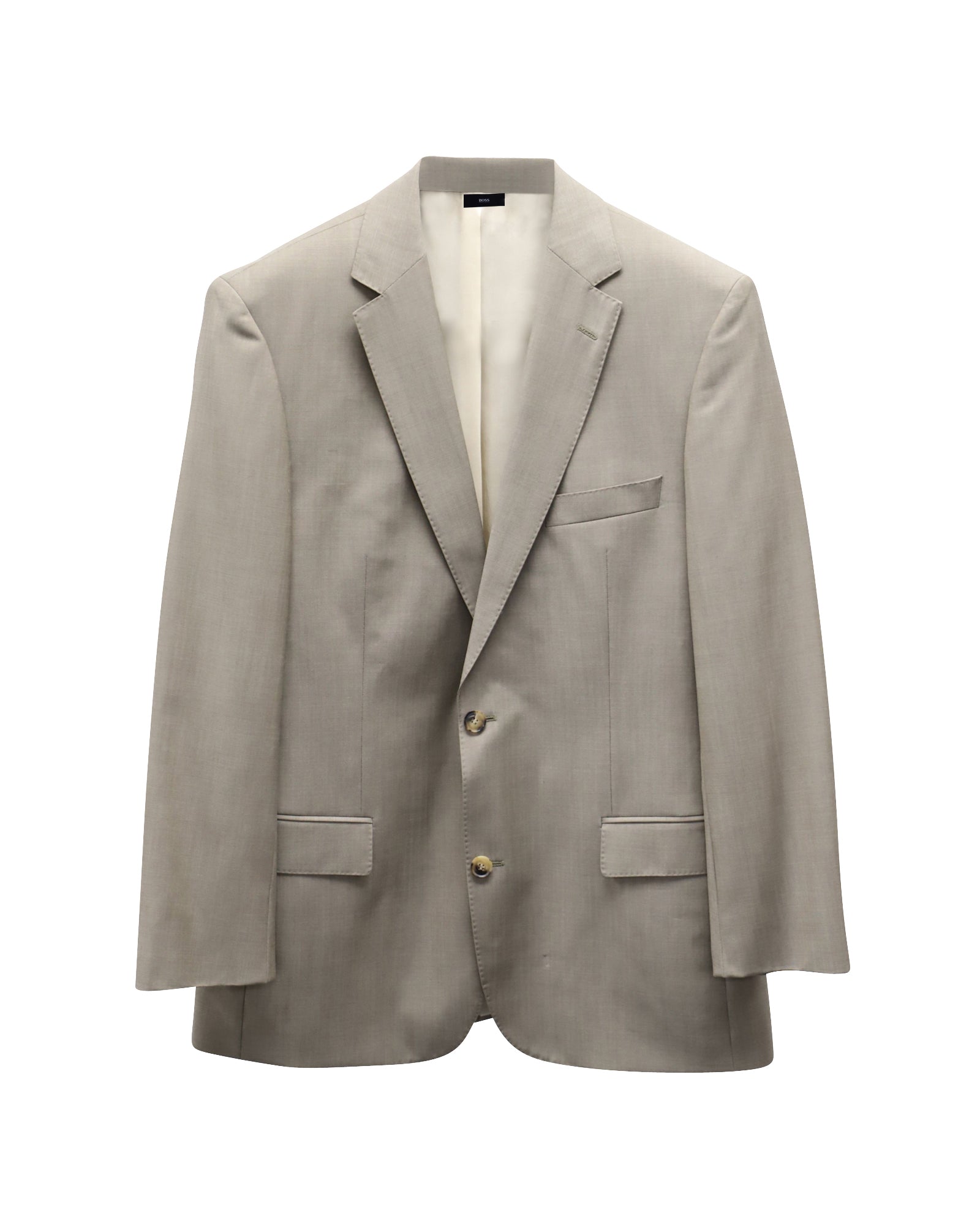 Blazer de lana color beige