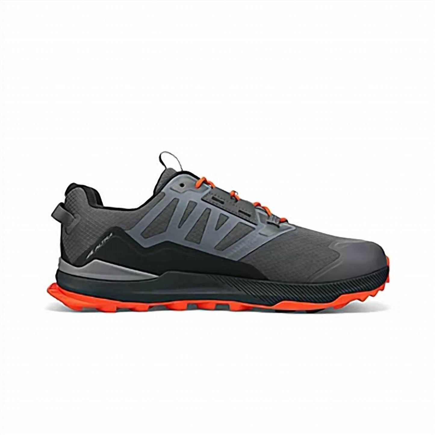 Zapatos de hombre color gris y naranja