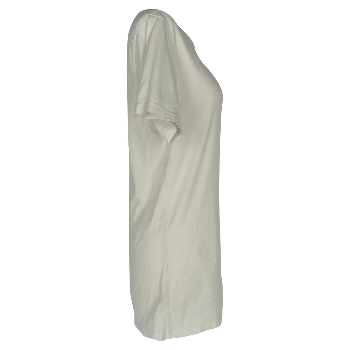 Camiseta de algodón con bordado color blanco