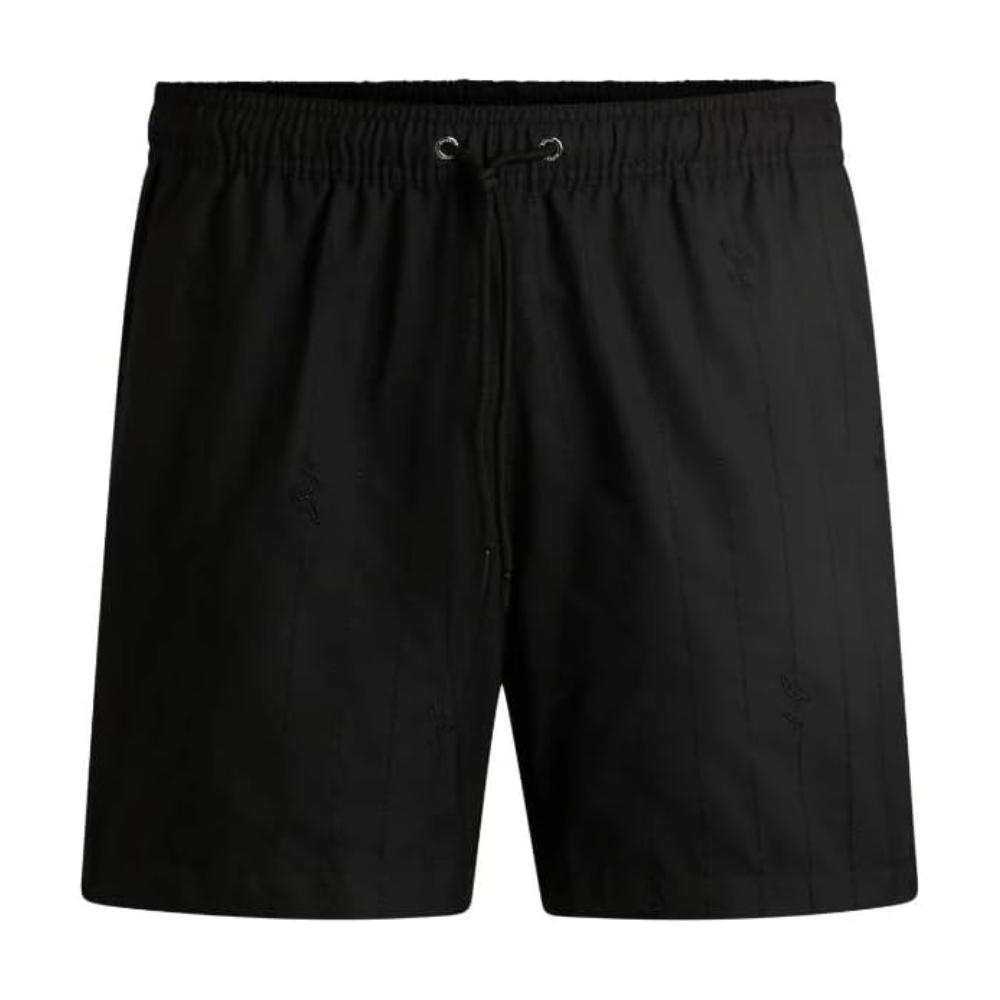 Pantaloneta de baño de hombre color negro