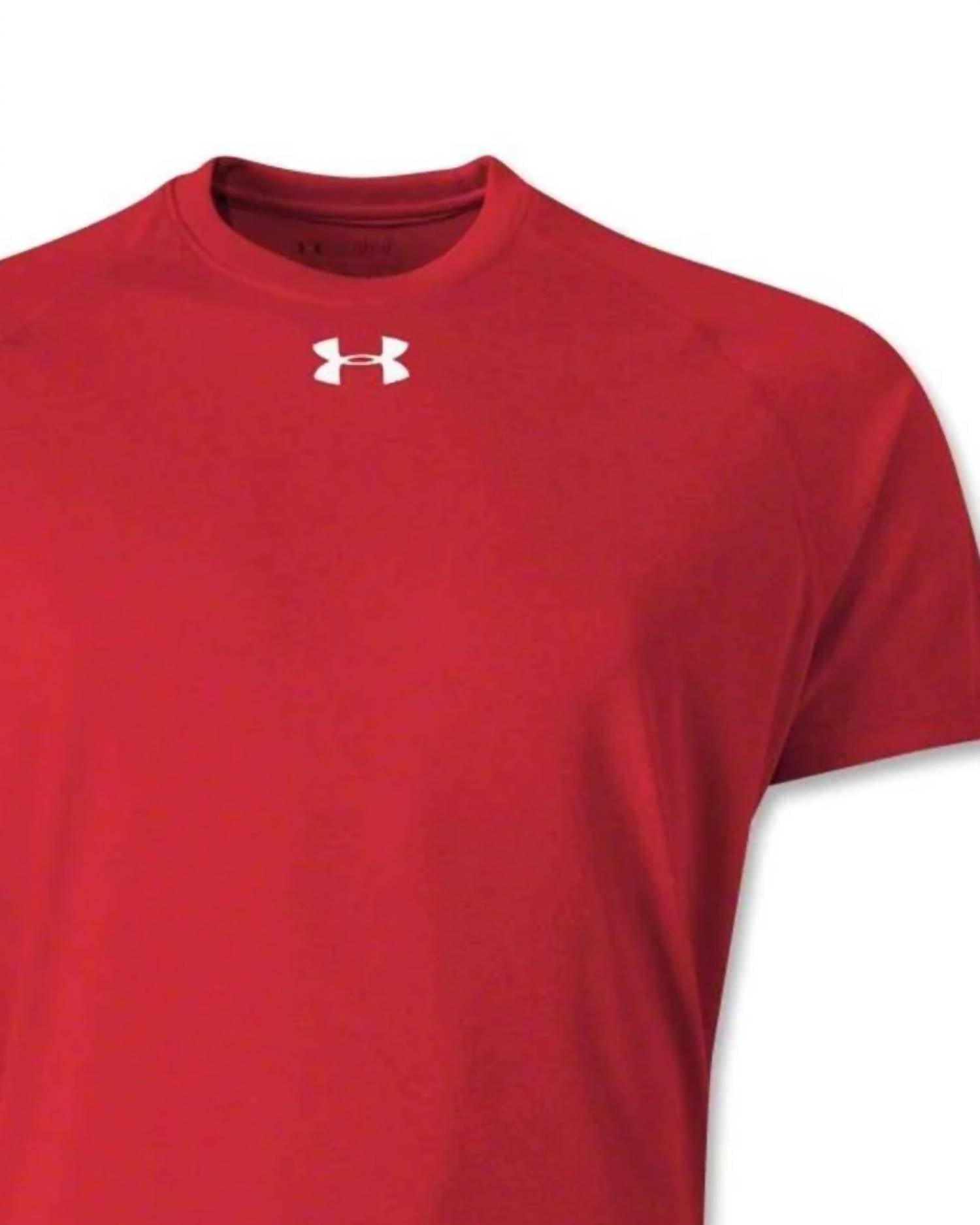Camiseta de hombre de manga corta color rojo