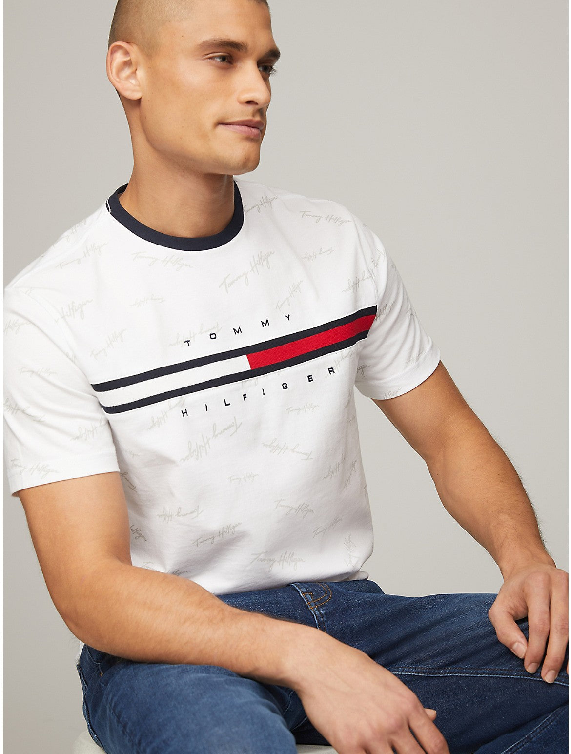Camiseta de hombre a rayas