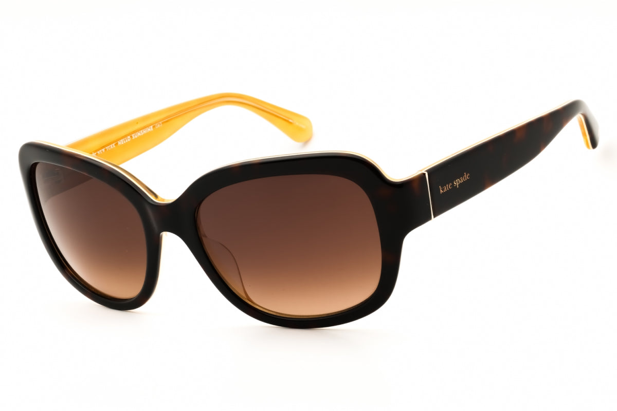 Gafas color café y amarillo