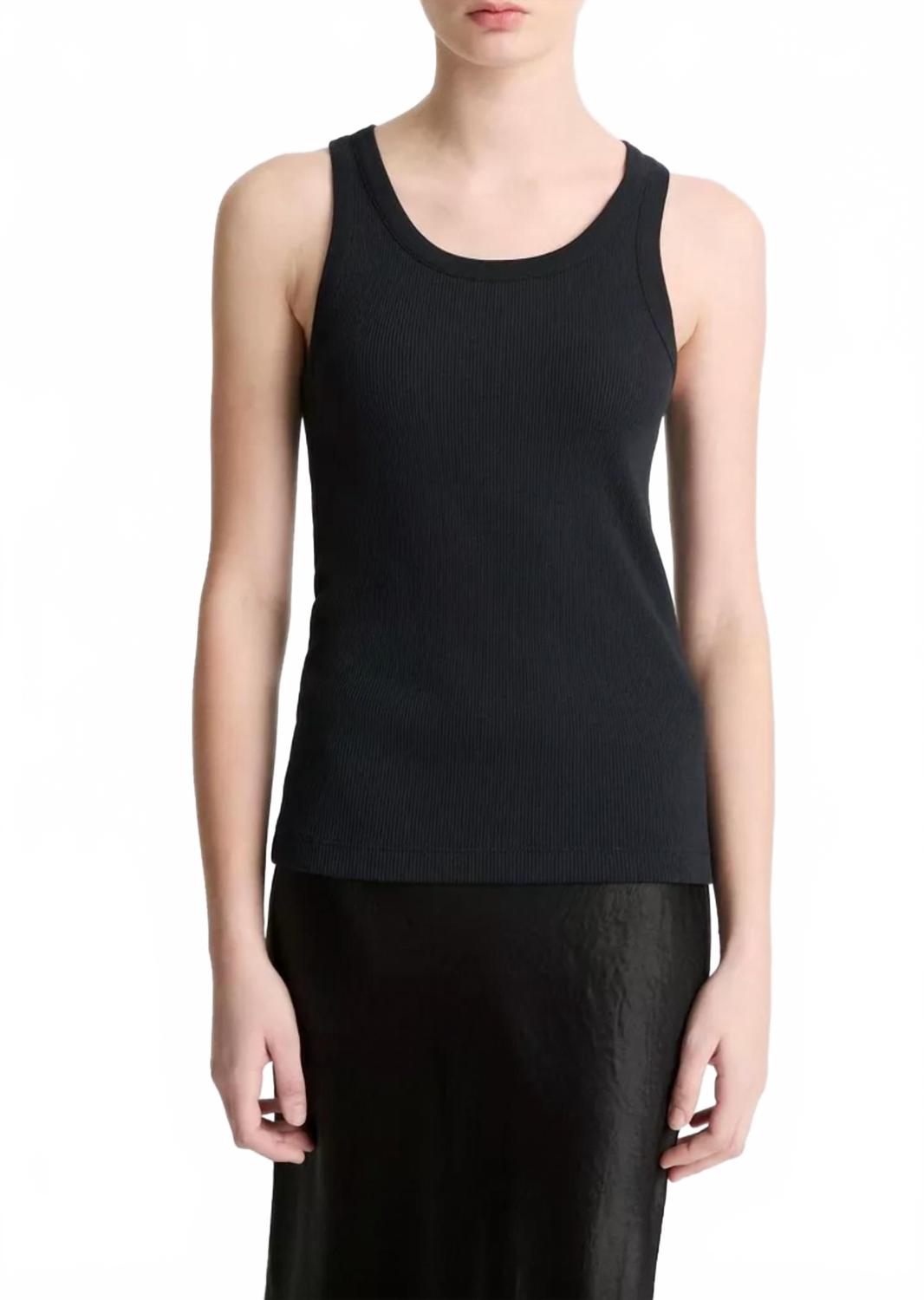 Camiseta sin mangas color negro