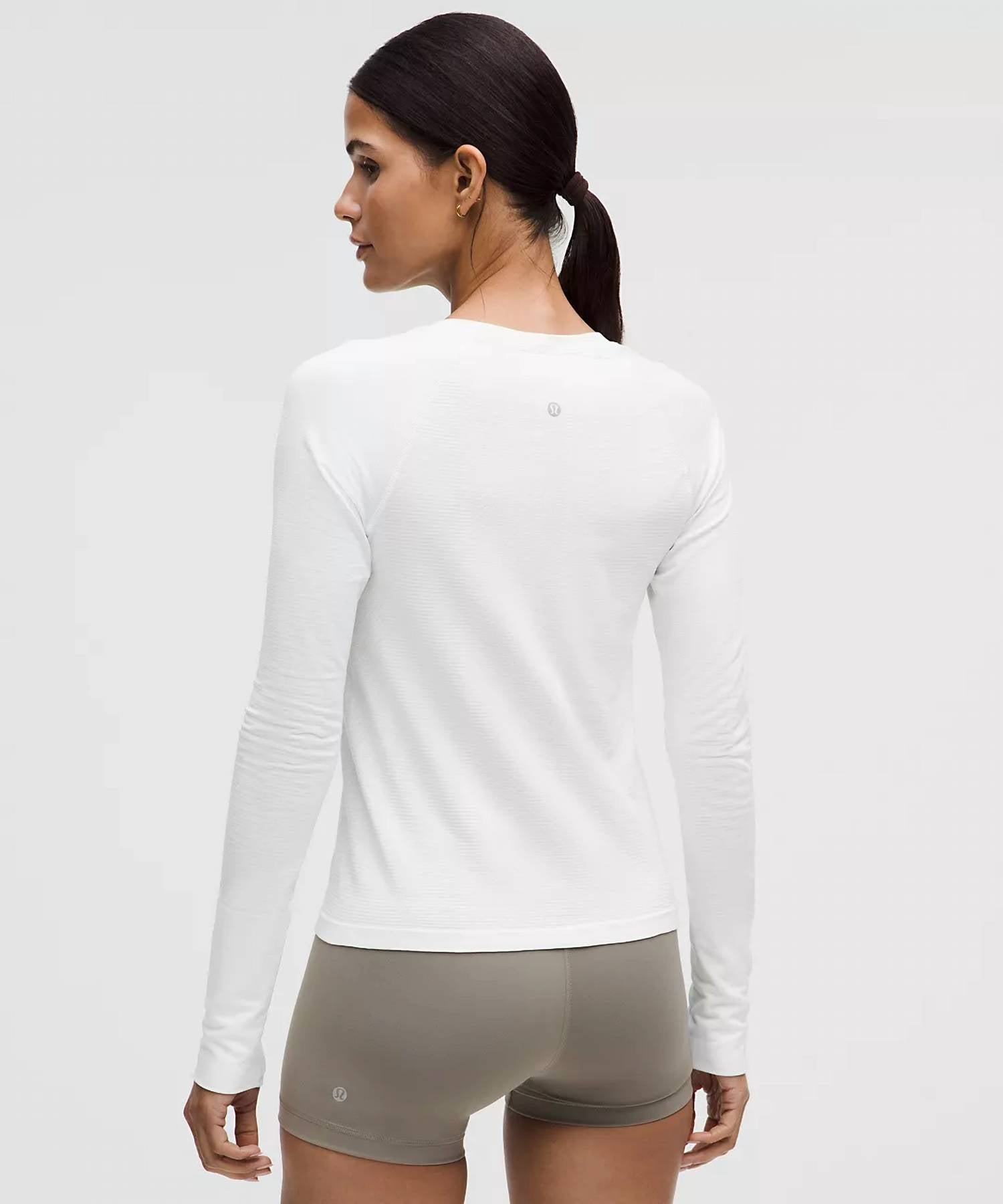 Top de manga larga color blanco