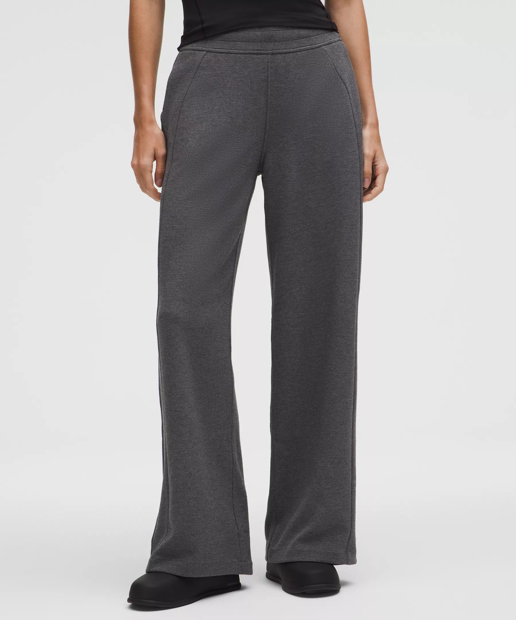 Pantalón de pierna ancha de tiro medio