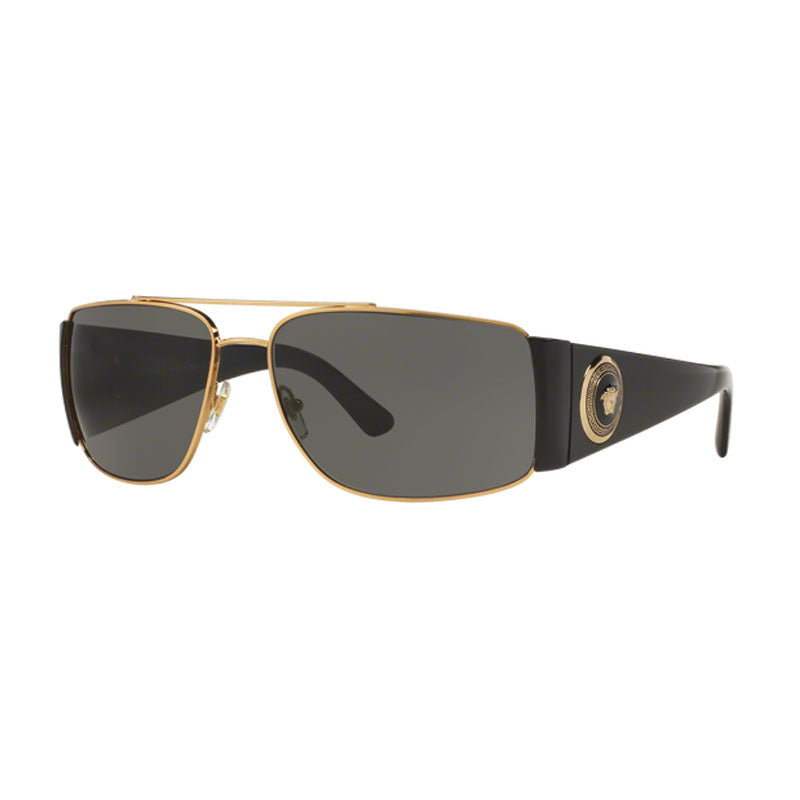 Gafas color negro y gris y dorado