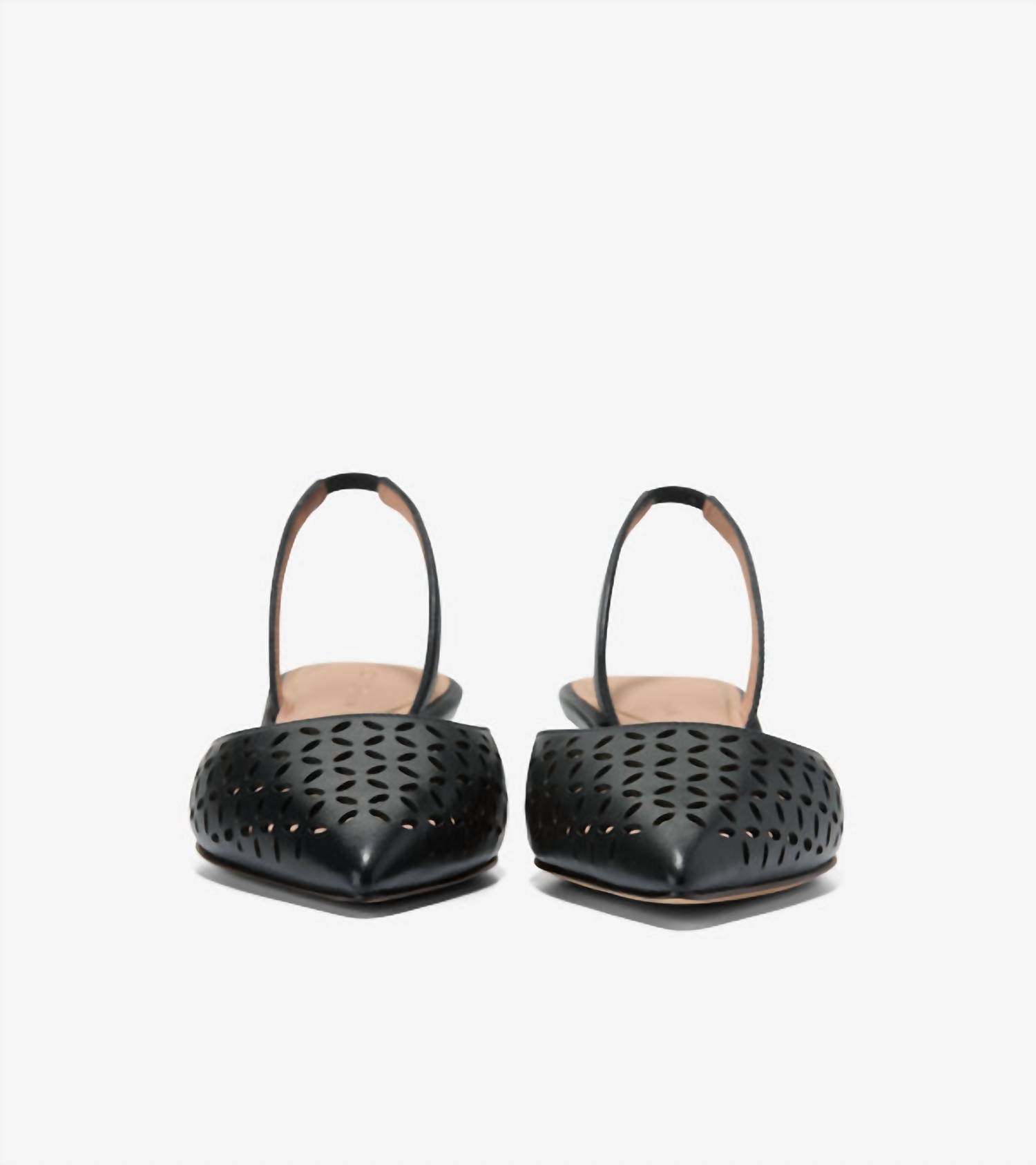 Tacones de mujer de cuero color negro