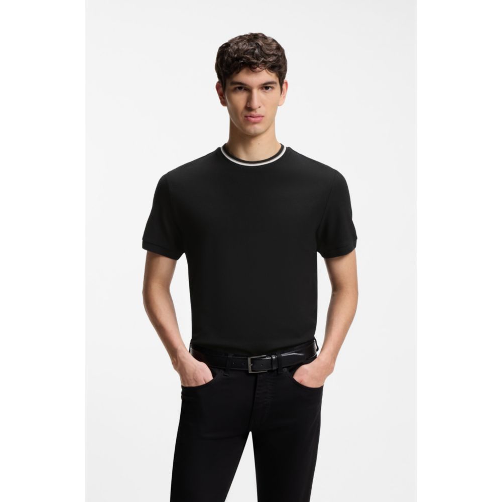 Camiseta de algodón a rayas