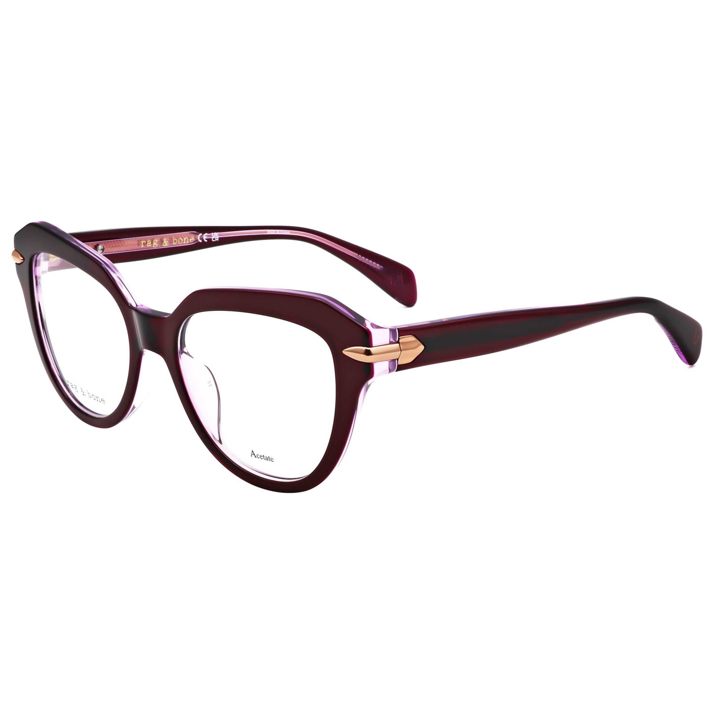Montura para gafas de mujer 50 mm color vinotinto