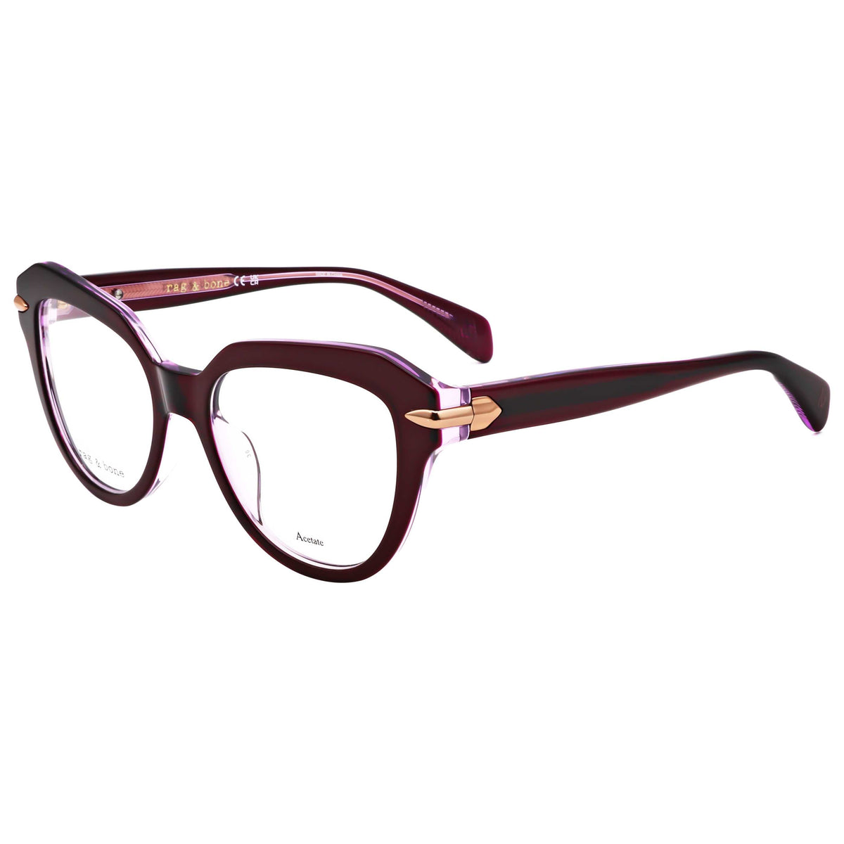 Montura para gafas de mujer 50 mm color vinotinto