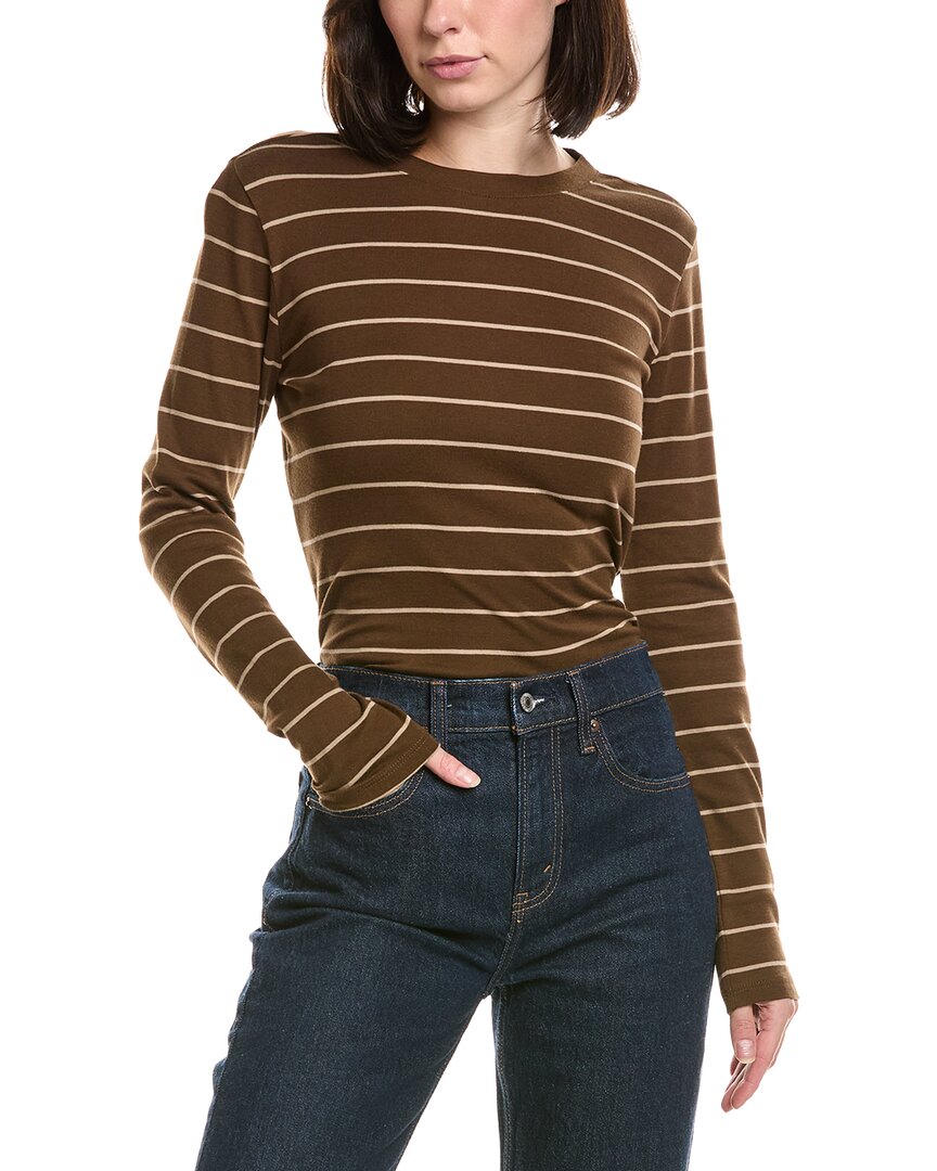 Top con cuello redondo