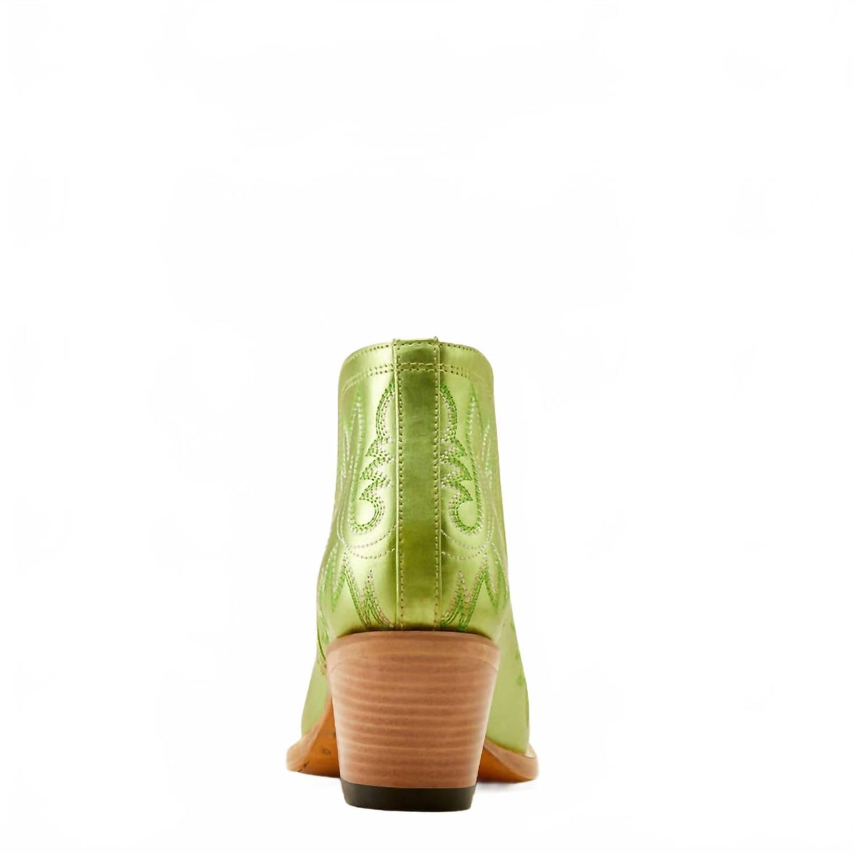 Botines de mujer de cuero color verde