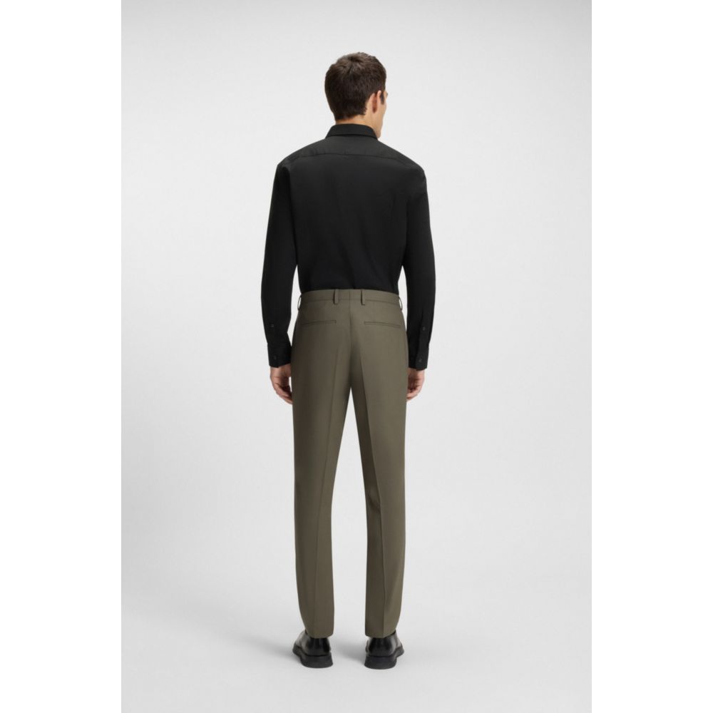 Camisa de algodón de corte ajustado a rayas