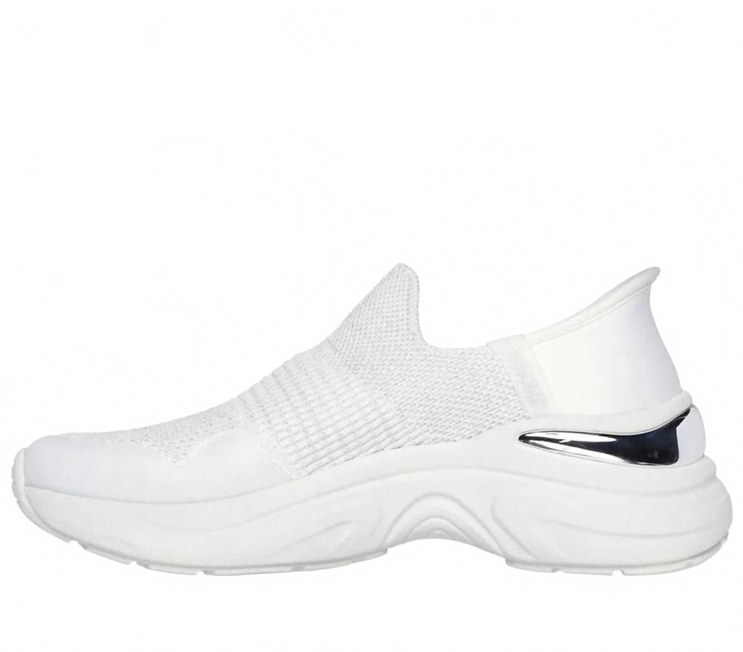 Zapatos de mujer color blanco y plateado