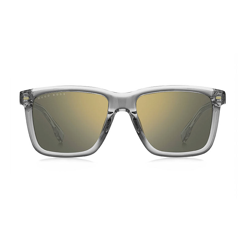 Gafas color gris y verde y dorado