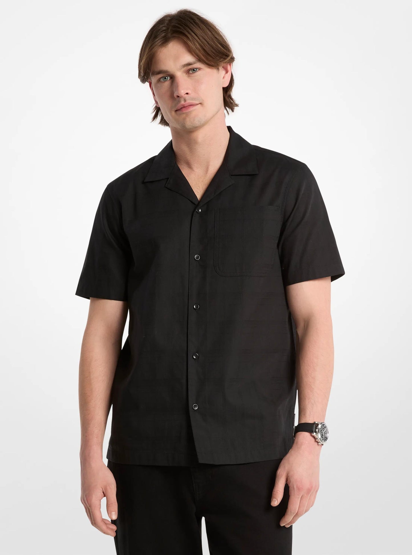 Camisa de algodón de manga corta