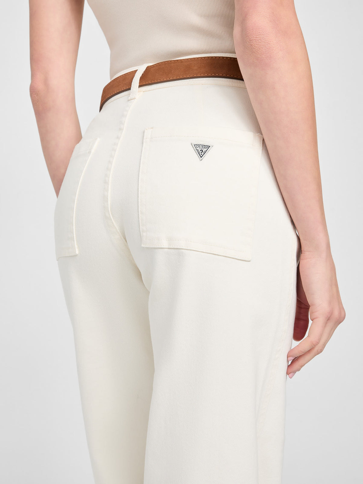 Pantalón de mezclilla de pierna ancha