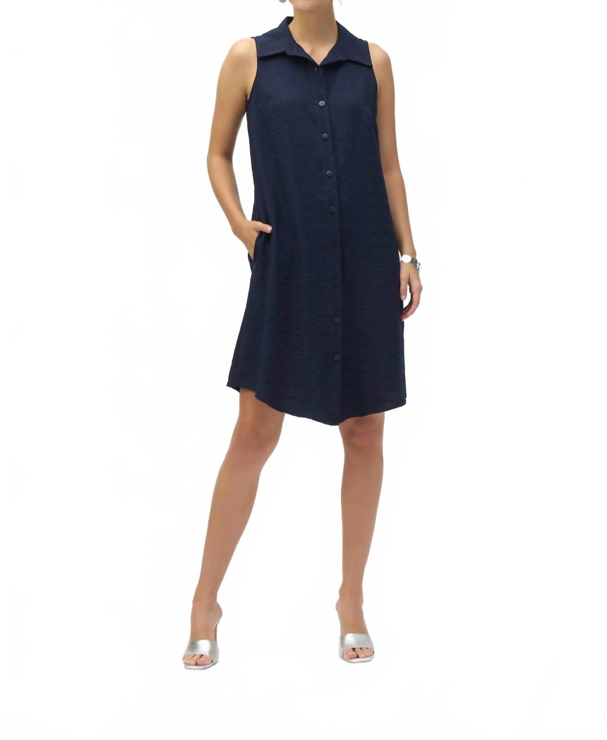 Vestido sin mangas color azul
