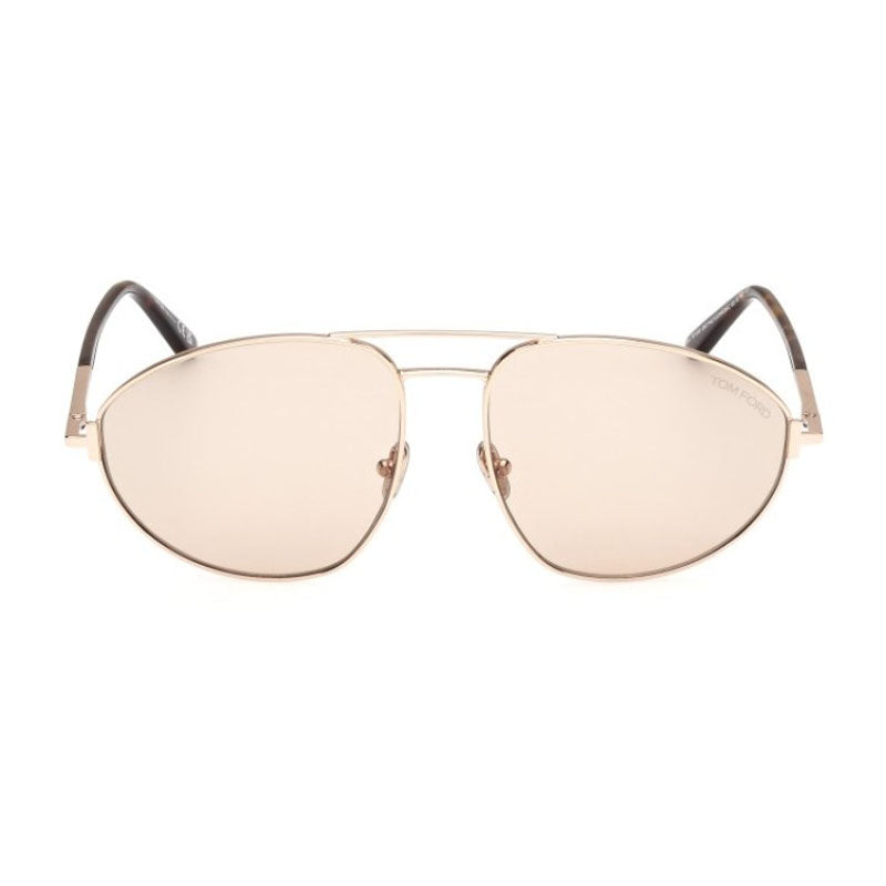 Gafas color oro rosa y café