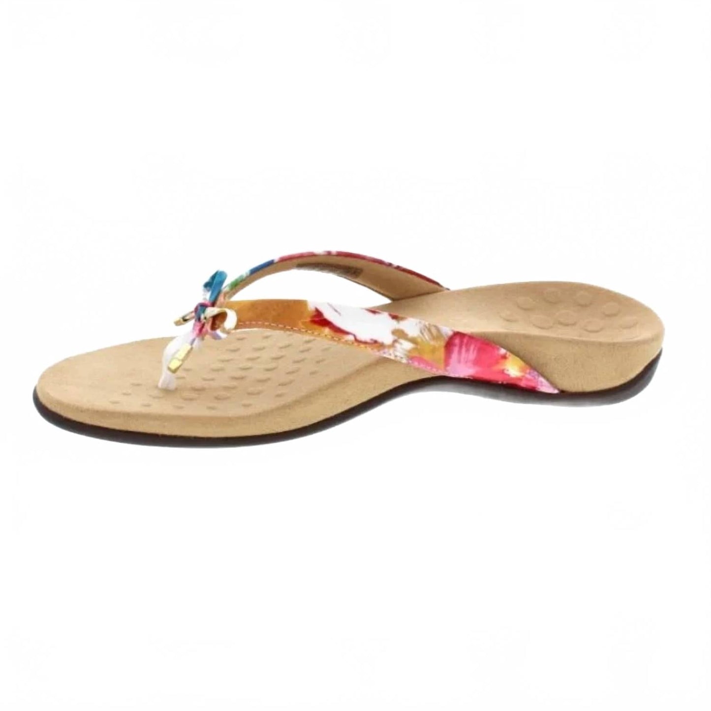 Sandalias de mujer con estampado floral color blanco