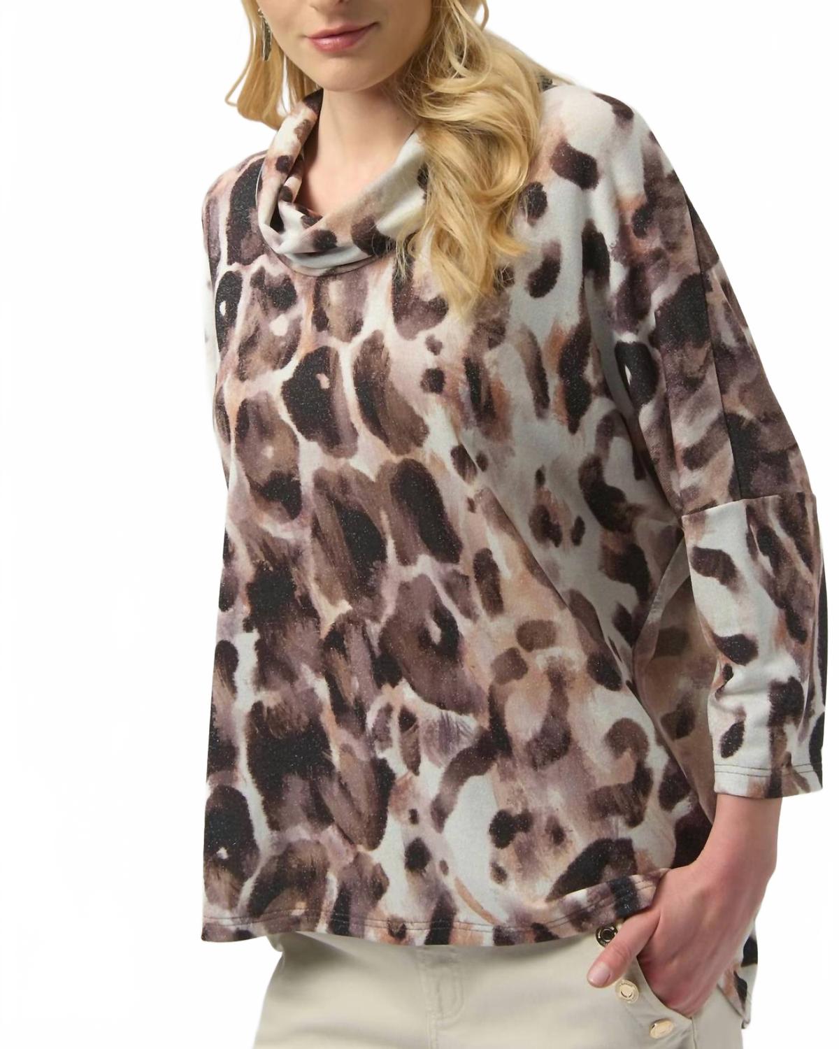 Top con estampado animal