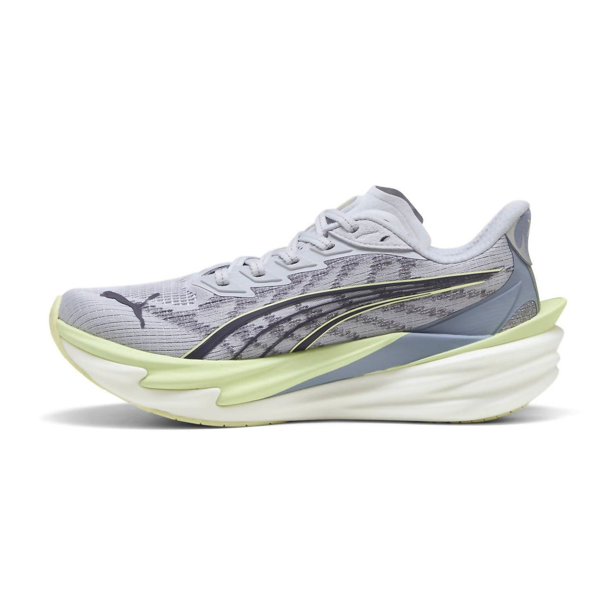 Tenis para correr de mujer color plateado