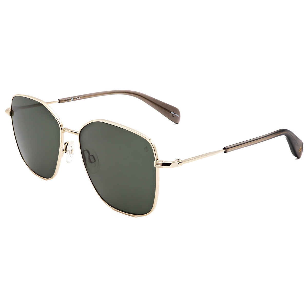 Gafas de sol unisex 57 mm color gris y dorado